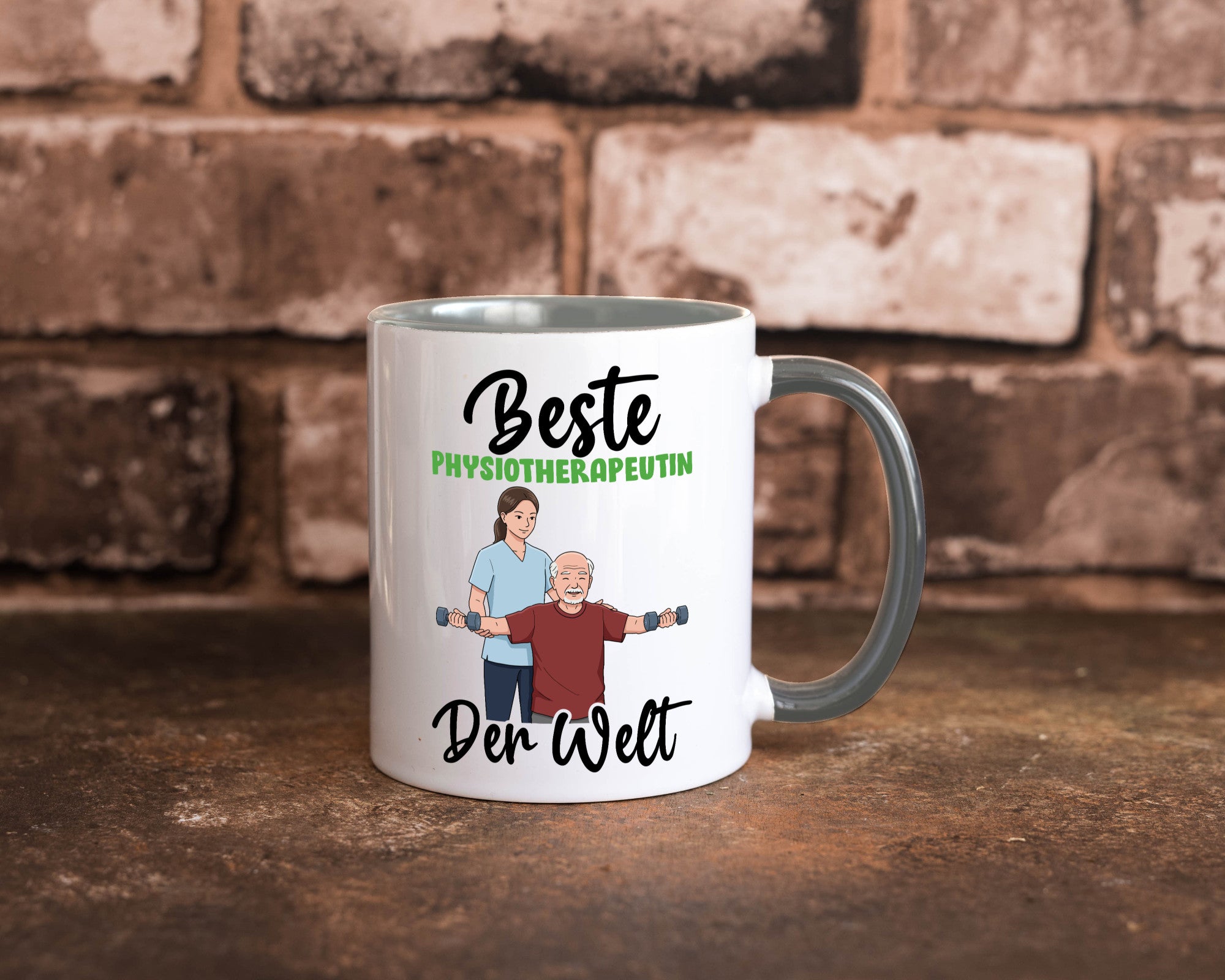 Beste Physiotherapeutin v3 lustig Humor Geschenkidee Geschenk Tasse
