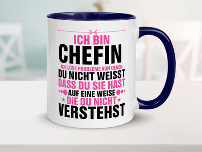 Löse Probleme: Chefin | Führungskraft Vorgesetzte lustiger Spruch Geschenk