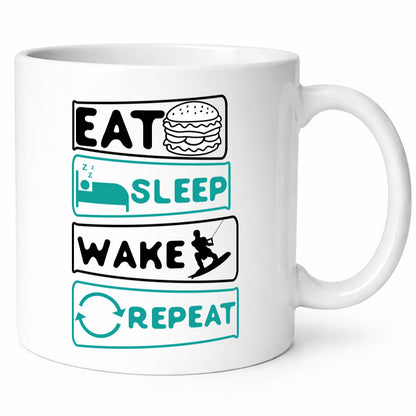 Wakeboarder | Surfer Becher Repeat Humor Geschenkidee Tasse