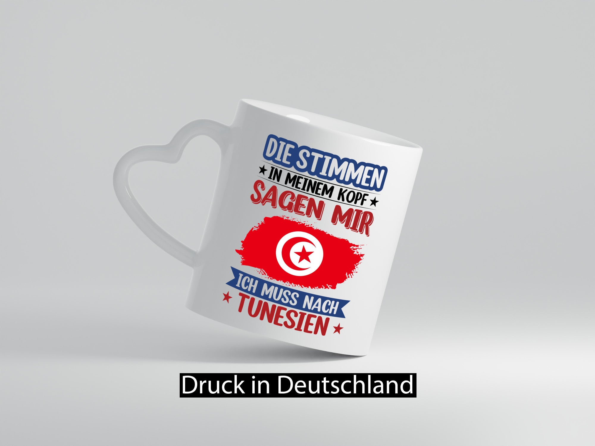 Tunesien | Urlaub Stimmen in meinem Kopf Traumland v2 Geschenkidee Humor Tasse