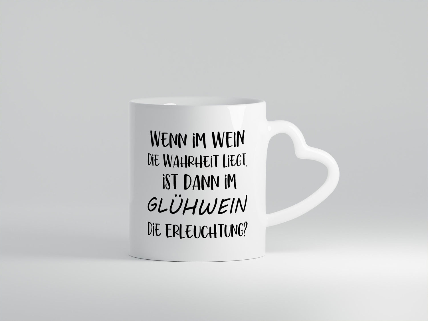 Im Wein ist die Wahrheit | Glühwein Erleuchtung Humor Geschenkidee Tasse