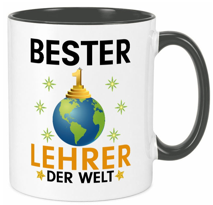 Welt Bester Lehrer | Schule Beruf Schüler Geschenk Arbeit Kollegen Büro Tasse