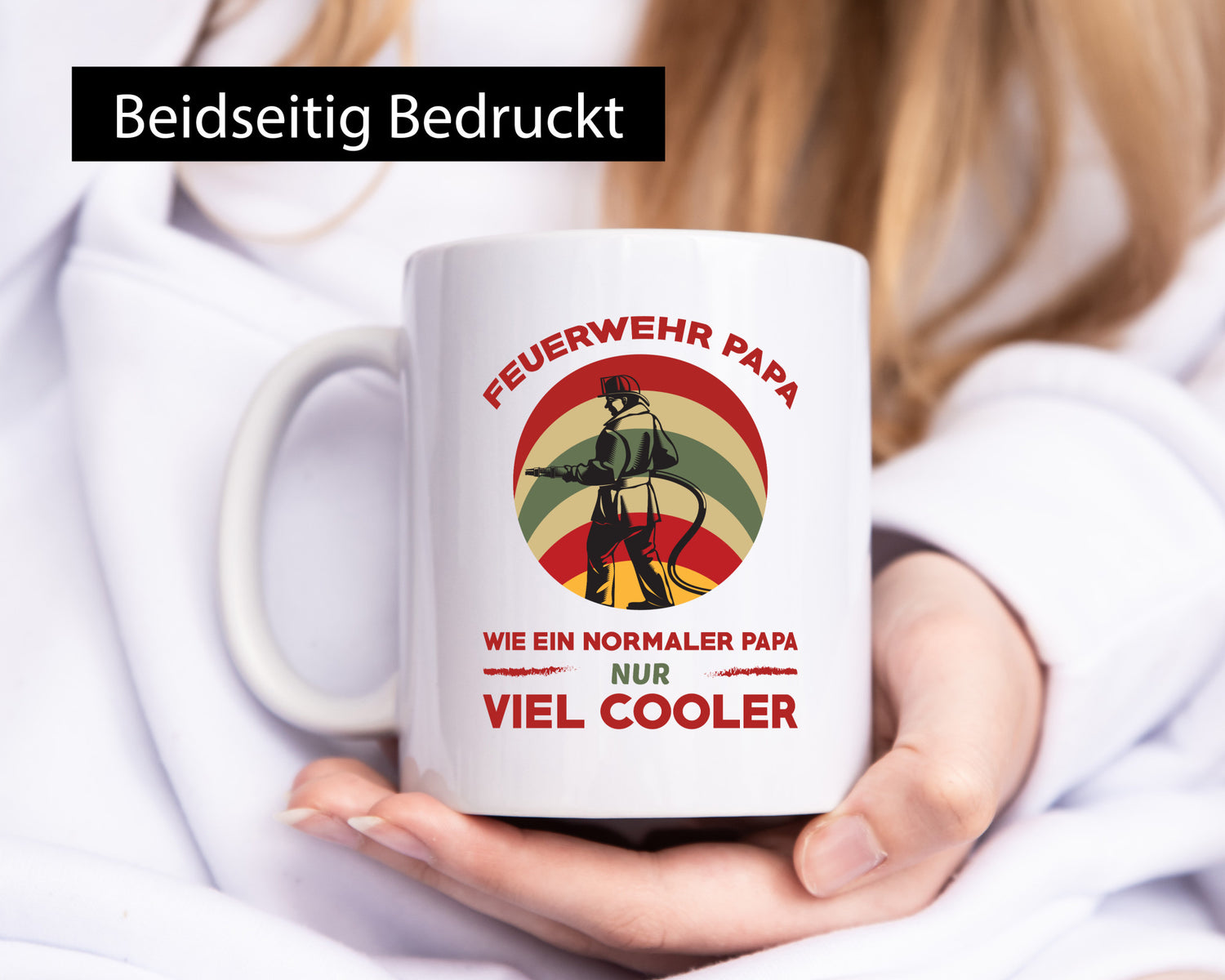 Feuerwehrpapa | Cooler Papa als alle andere Geschenkidee Humor Tasse