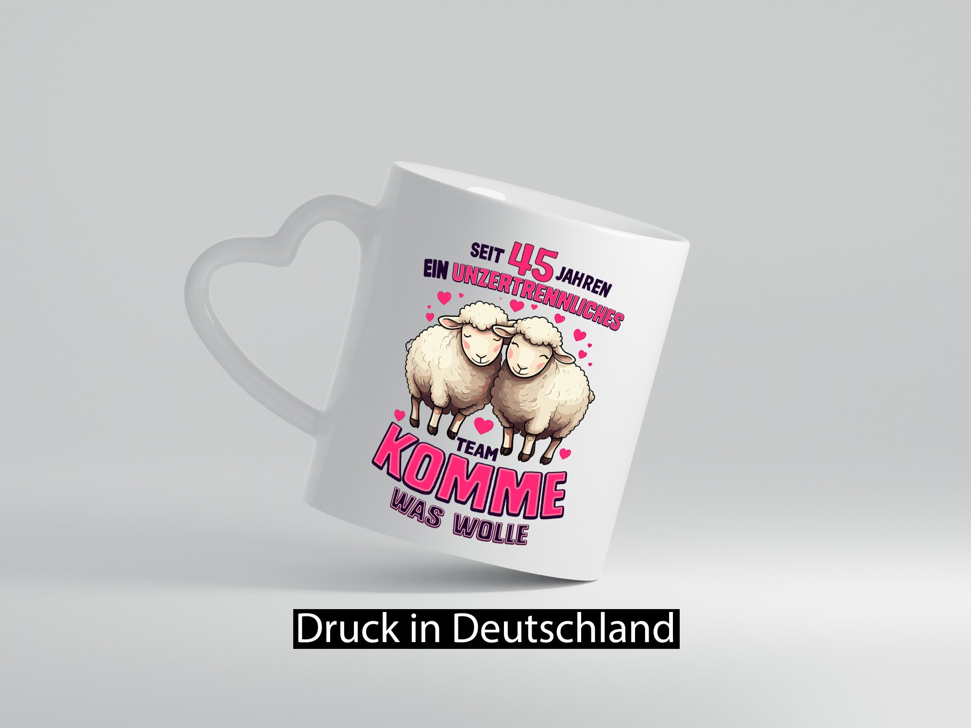 45 Jahre Verheiratet | ein Team Ehepaar lustig Humor Geschenkidee Geschenk Tasse