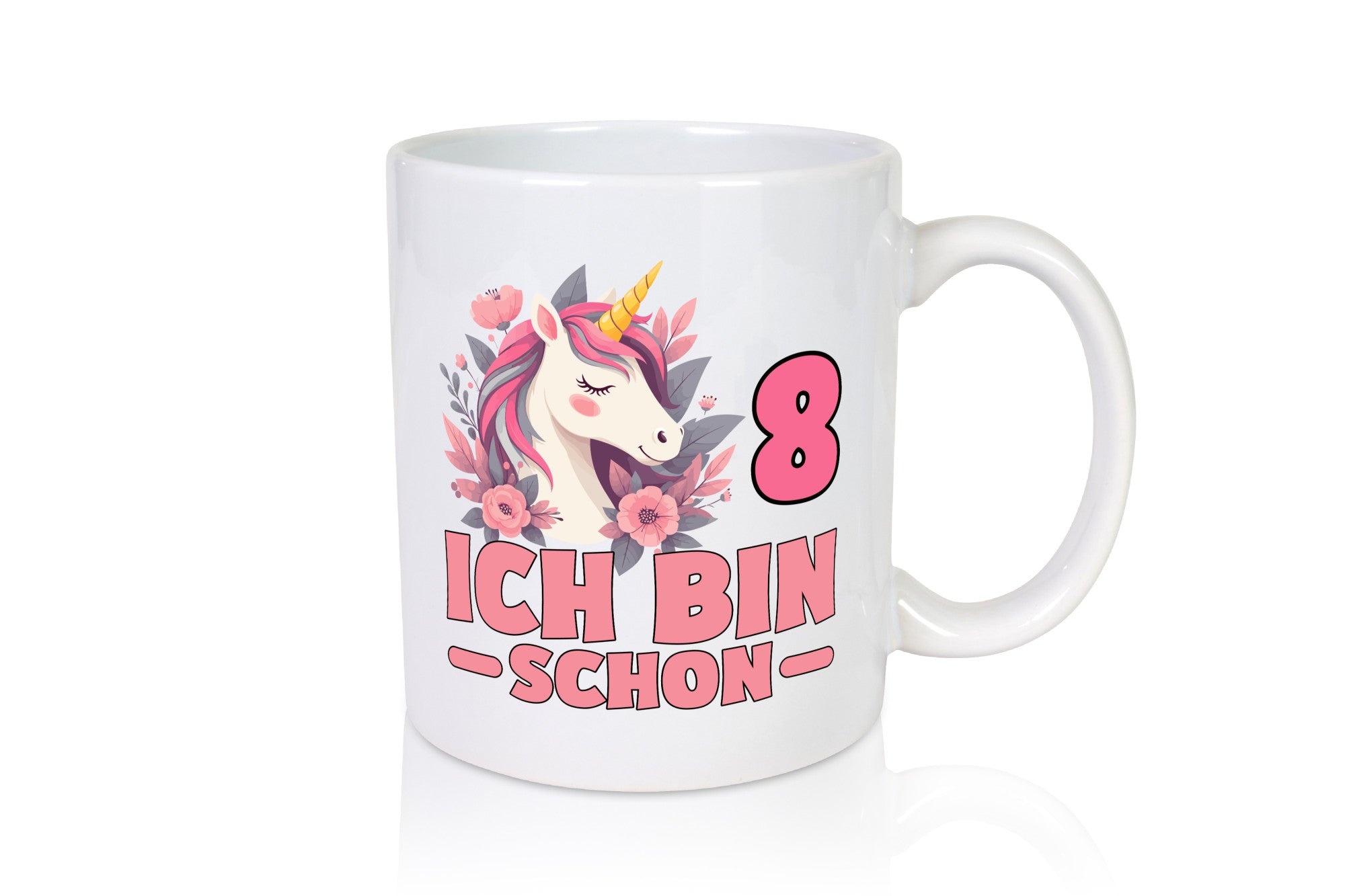 8. Geburtstag | 8 Jahre Einhorn bin schon Mädchen Geschenk Geschenkidee