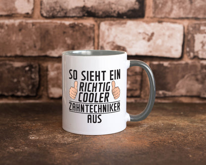 Richtig Cooler Zahntechniker | Zahnmedizin Geschenkidee Humor Tasse
