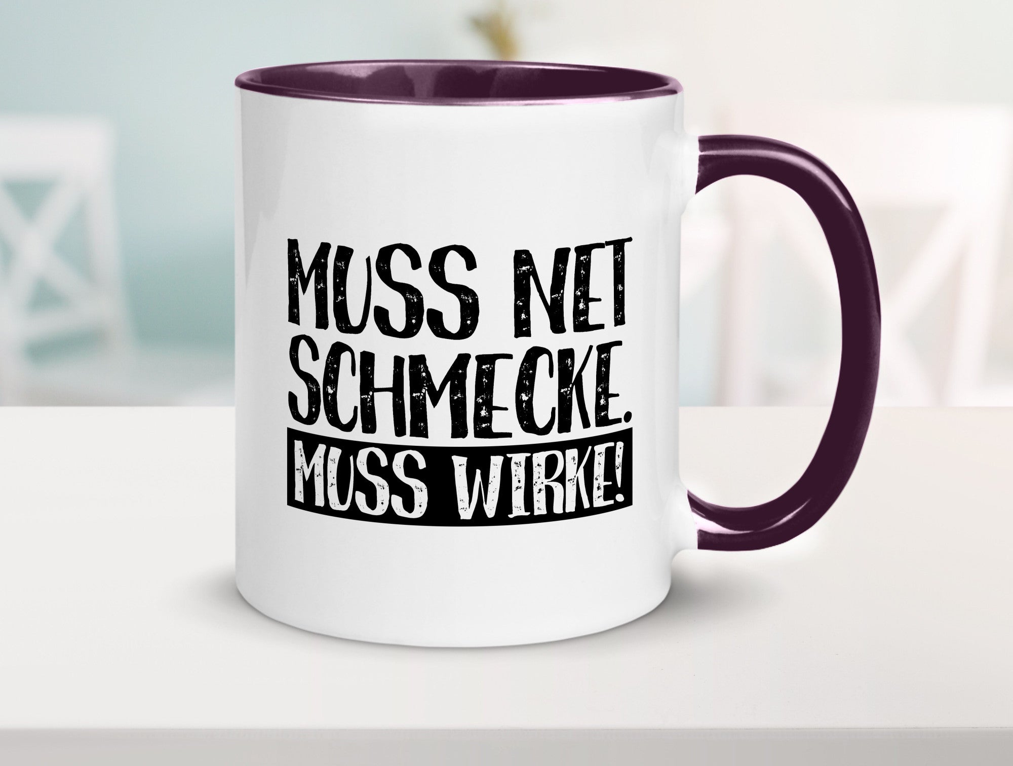 Muss net schmecken, wirken! | Medizin lustig Humor Geschenkidee Geschenk Tasse