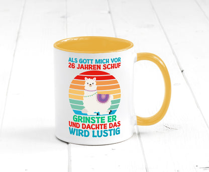 26. Geburtstag | 26 Jahre Gut Schuf mich Lama v2 lustiger Spruch Geschenk