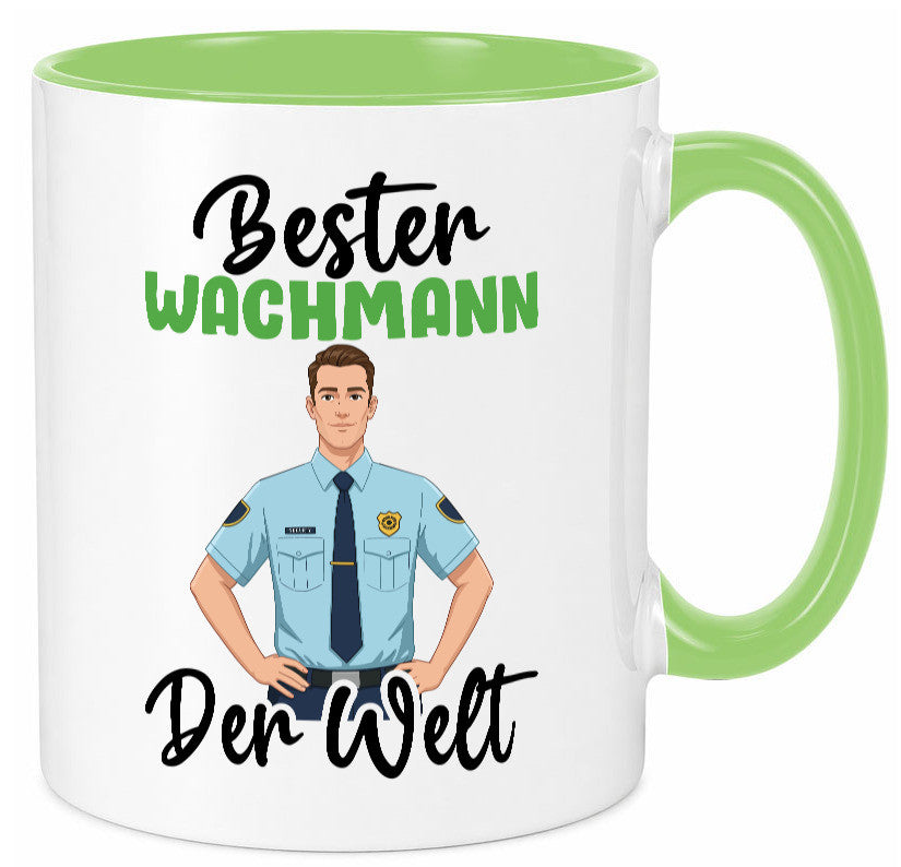 Bester Wachmann | Wachpersonal Nachtwächter v2 Geschenk Humor Geschenkidee Tasse
