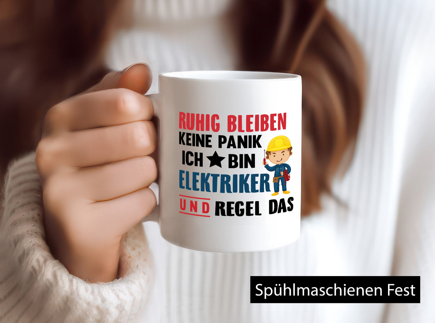 Ruhig bleiben keine Panik ich bin elektriker und regel das Humor Geschenkidee
