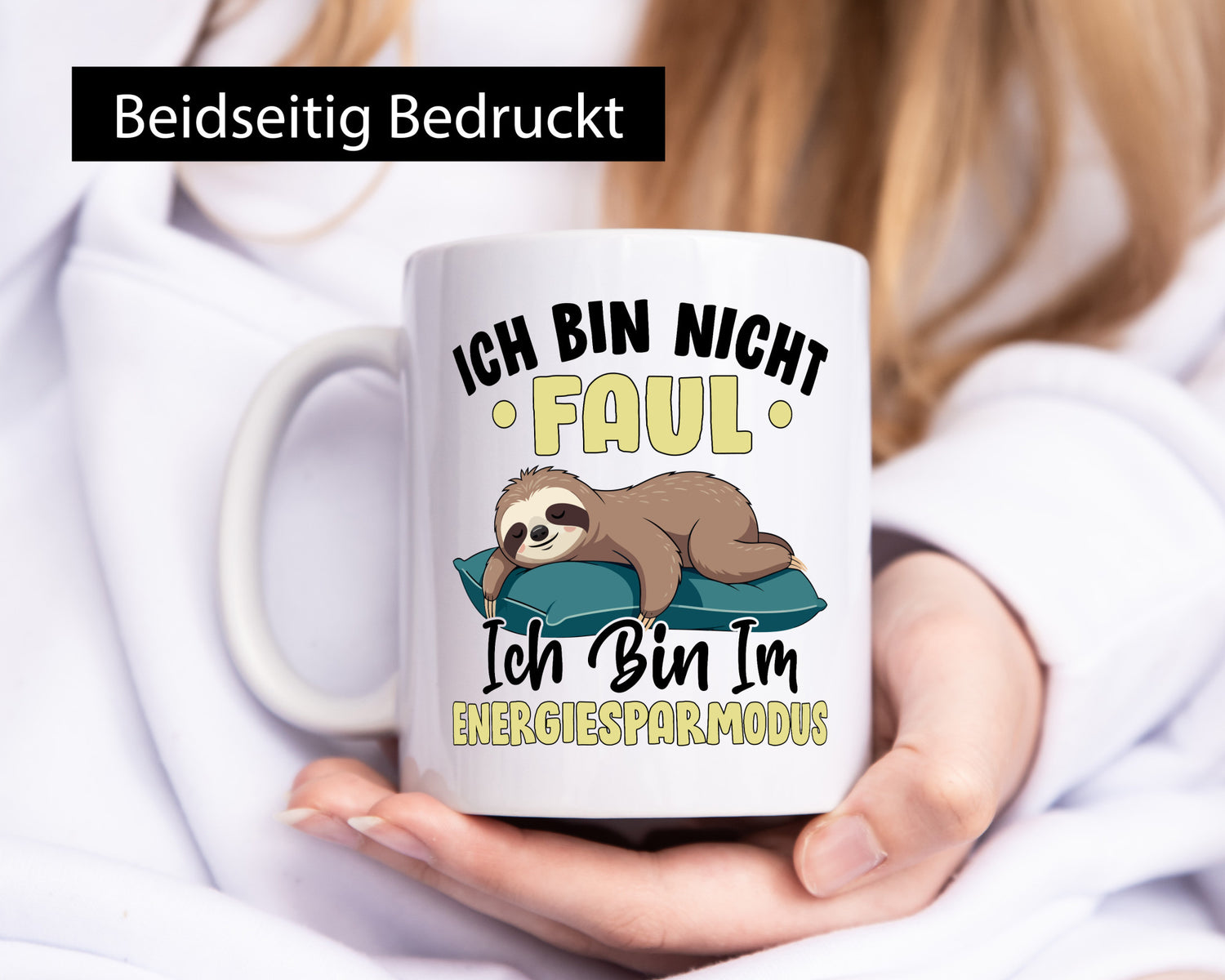 Bin im Energiesparmodus | Faultier v2 lustig Tierliebhaber Humor Geschenk Tasse