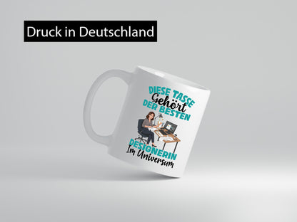 Im Universum: Designerin | Mode Geschenk Humor Geschenkidee lustiger Spruch