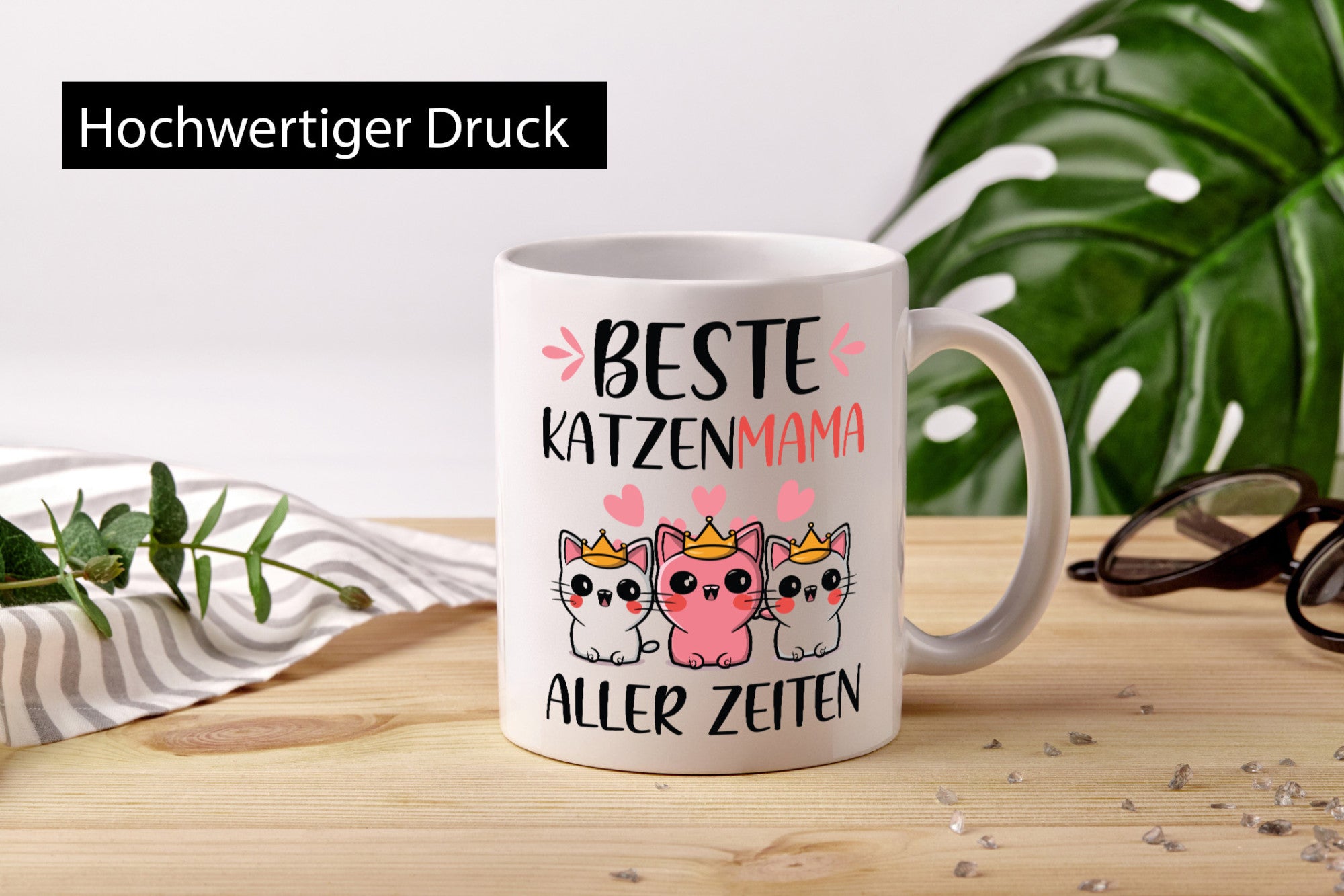 Beste Katzenmama aller Zeiten | Katzenliebhaberin lustiger Spruch Geschenk