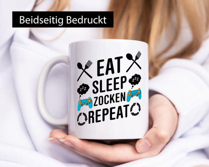 Gamer | Zocken Männer Routine Gamerin Geschenk Humor Geschenkidee lustiger