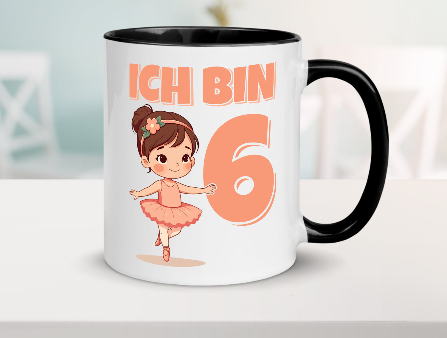 6 Geburtstag | Jahre Ballerina Mädchen Ballet lustig Geschenkidee Geschenk Tasse