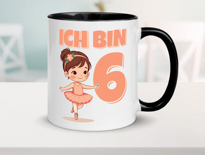 6 Geburtstag | Jahre Ballerina Mädchen Ballet lustig Geschenkidee Geschenk Tasse