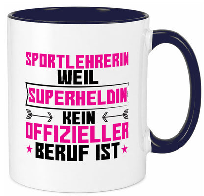 Superheldin Sportlehrerin | Lehrer Sport lustig Humor Geschenkidee Geschenk