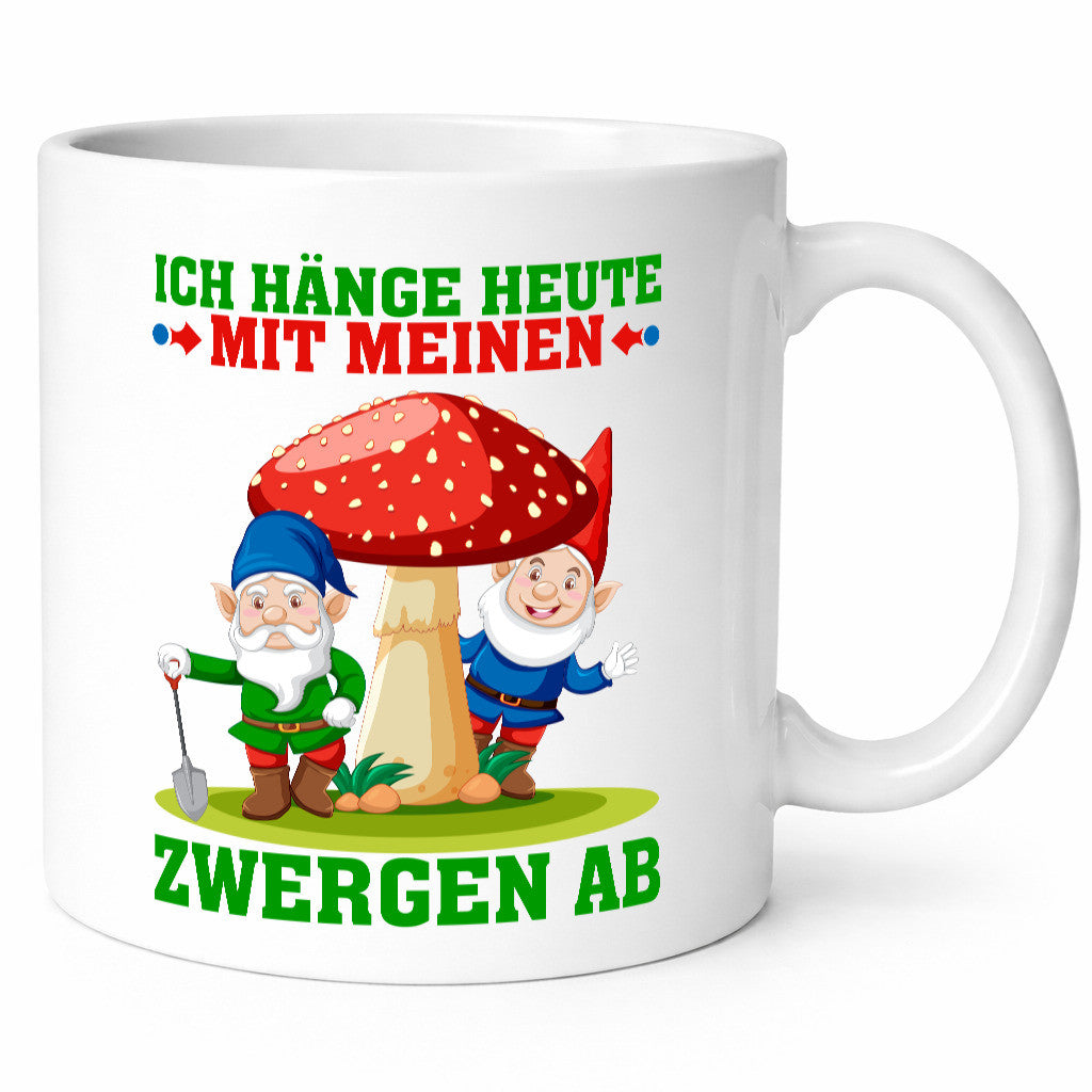 Hänge mit meinen Zwergen ab | Gartenzwerg Geschenk Humor Geschenkidee lustiger