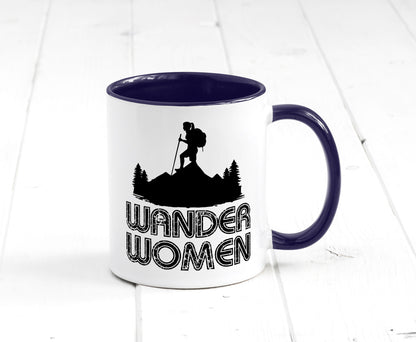 Wander Woman | Wandern Berge Geschenk Familie Geschenkidee lustiger Spruch Tasse