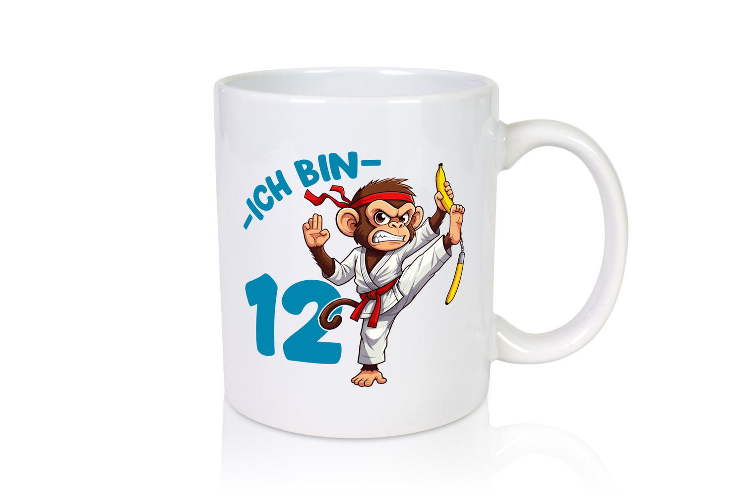 Ich bin 12 | 12. Geburtstag Karate Kampfsport Affe Geschenkidee Humor Tasse