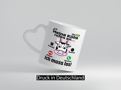 Meine Kühe rufen an | Farmer Bauern Geschenk Humor Geschenkidee lustiger Spruch