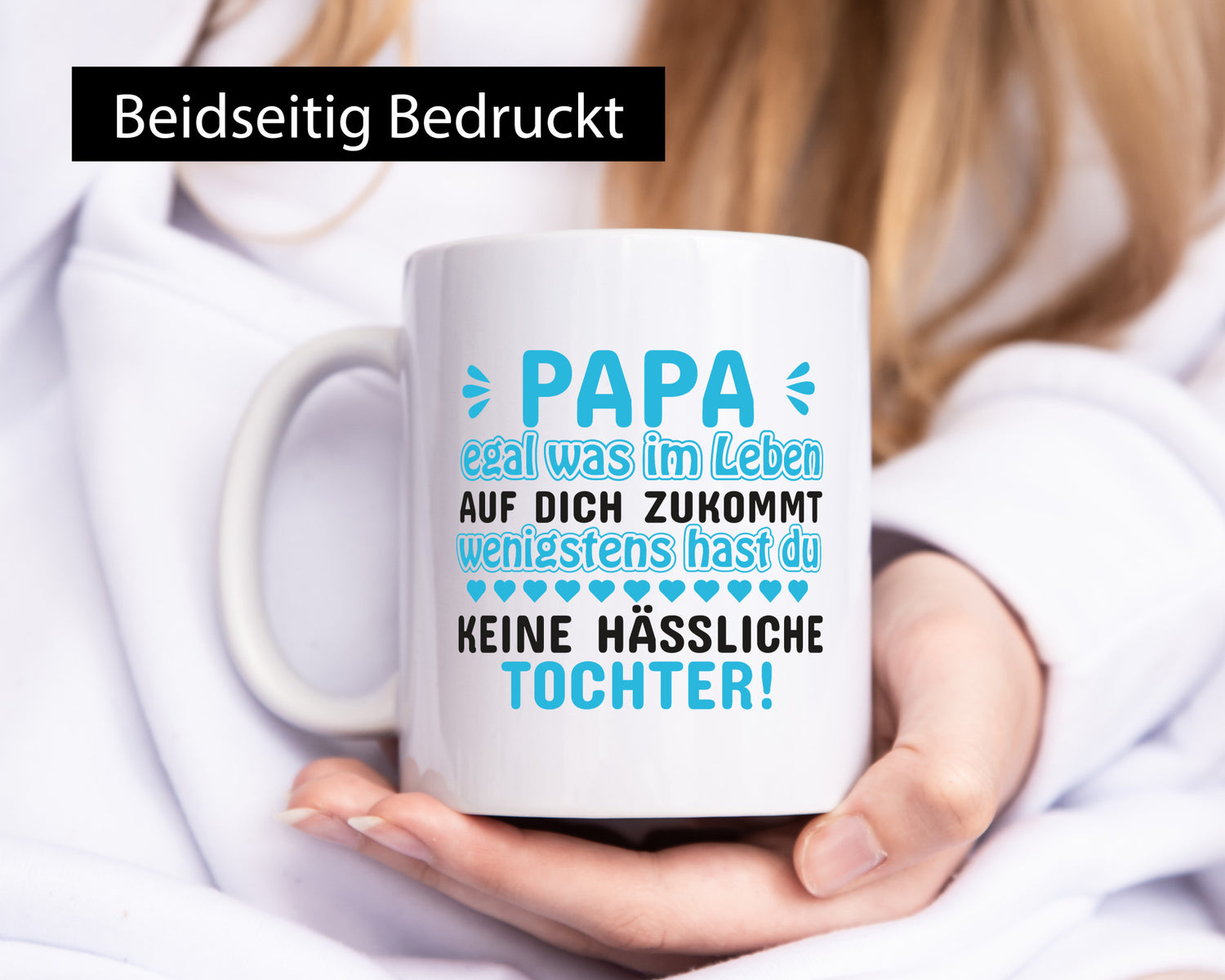 Tasse für Papa | Tochter Vatertag lustiger Spruch Geschenkidee Familie Humor