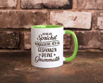 Grammatik korrigieren während du sprichst | Sterne lustig Humor Geschenkidee