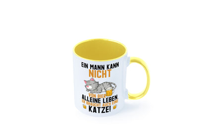 Von Bier leben | Mann braucht eine Katze Katzenliebhaber Geschenk Tierliebhaber