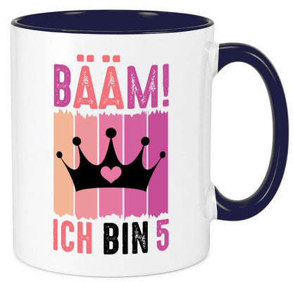 5. Geburtstag | 5 Jahre Bääm ich bin Krone lustiger Spruch Geschenk Tasse