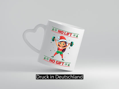 No Lift Gift | Ugly Christmas Santa Woman lustiger Spruch Geschenk Familie