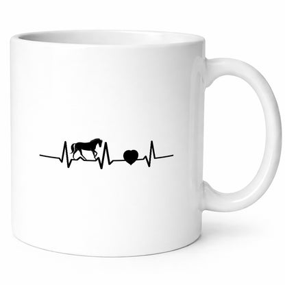 Pferd Herzschlag | Pferde Liebe Reiter Reiterin Geschenkidee Humor Tasse