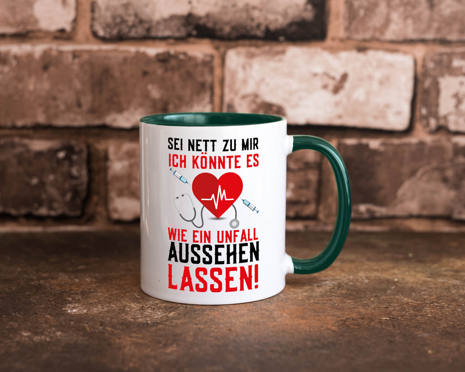 Sei nett zu mir | Krankenschwester Arzt Klinik Spritze v2 lustig Humor