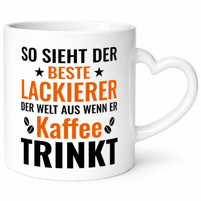 Kaffee trinkt: Lackierer | Definition lackieren lustig Humor Geschenkidee