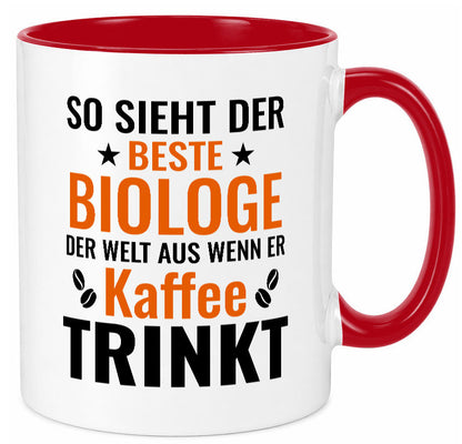Kaffee trinkt: Biologe | Biologie Naturforscher Geschenk Humor Geschenkidee