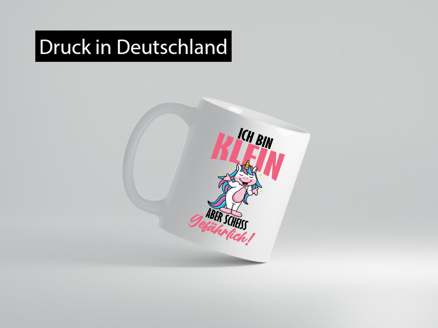 Ich bin klein und gefährlich lustig Humor Geschenkidee Geschenk Tasse