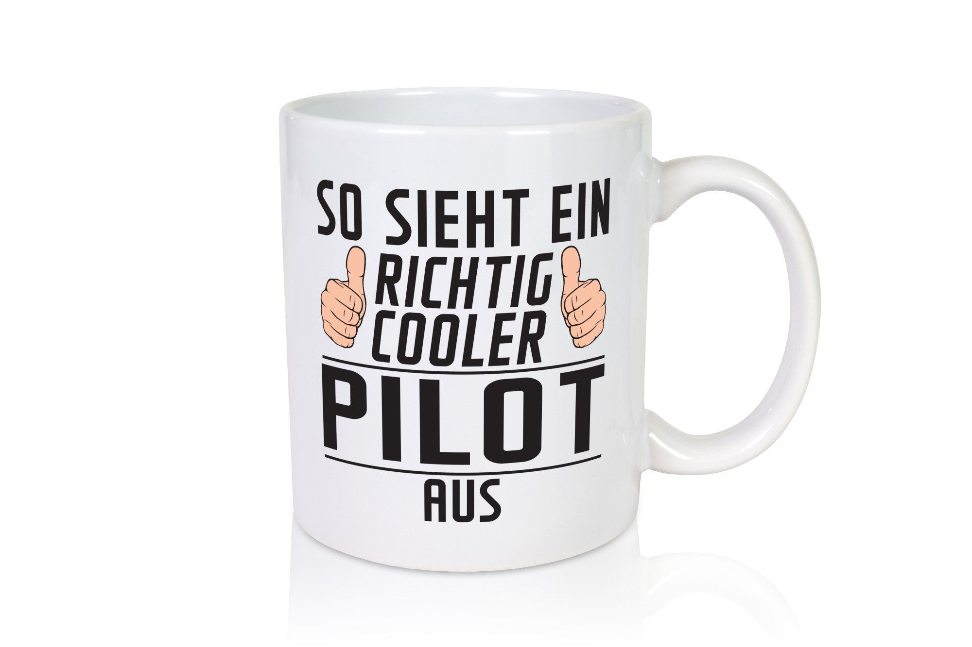 Richtig Cooler Pilot | Flugzeug Piloten Geschenkidee Humor Tasse