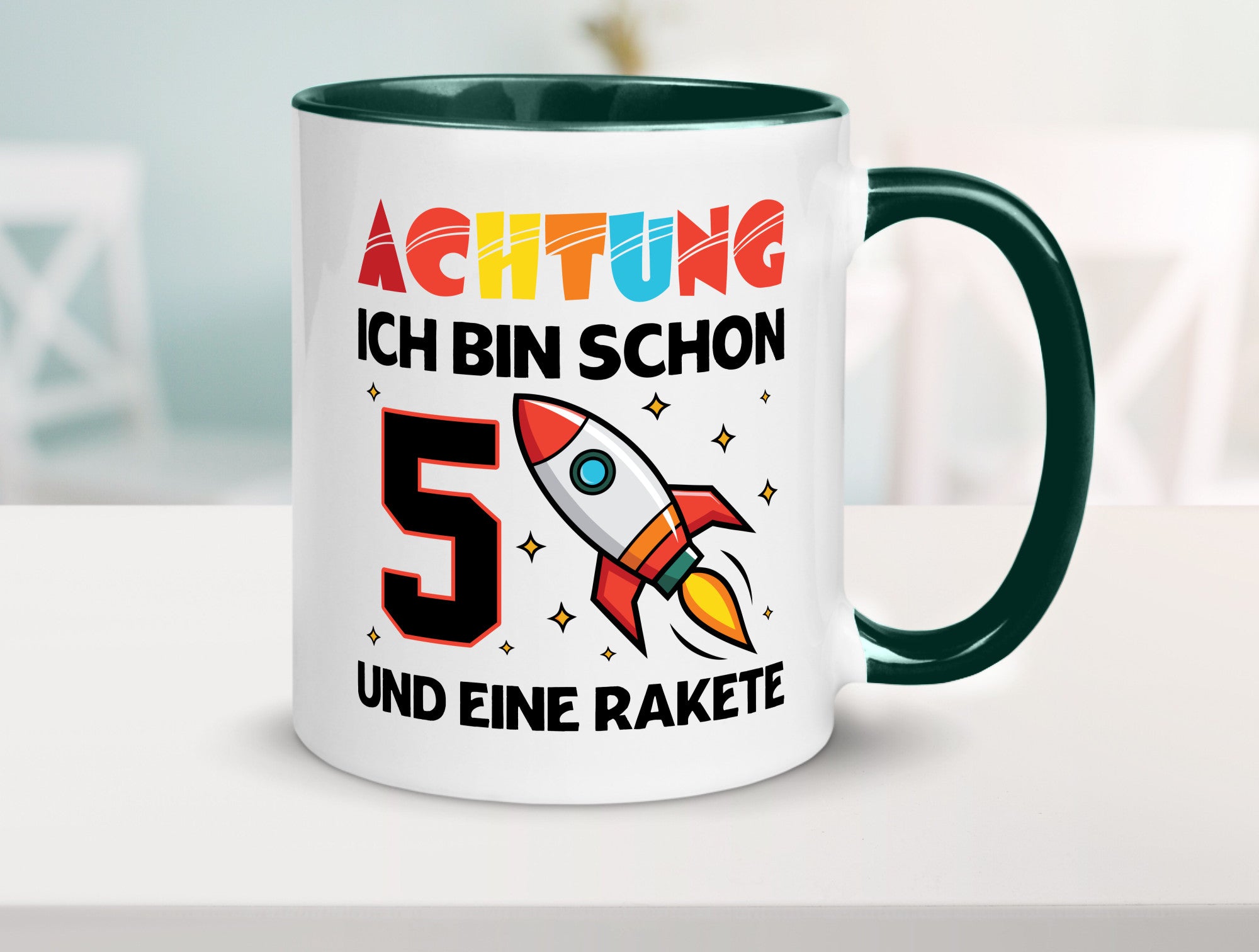 5. Geburtstag | Rakete Weltraum 5 Jahre Galaxy lustig Geschenkidee Geschenk