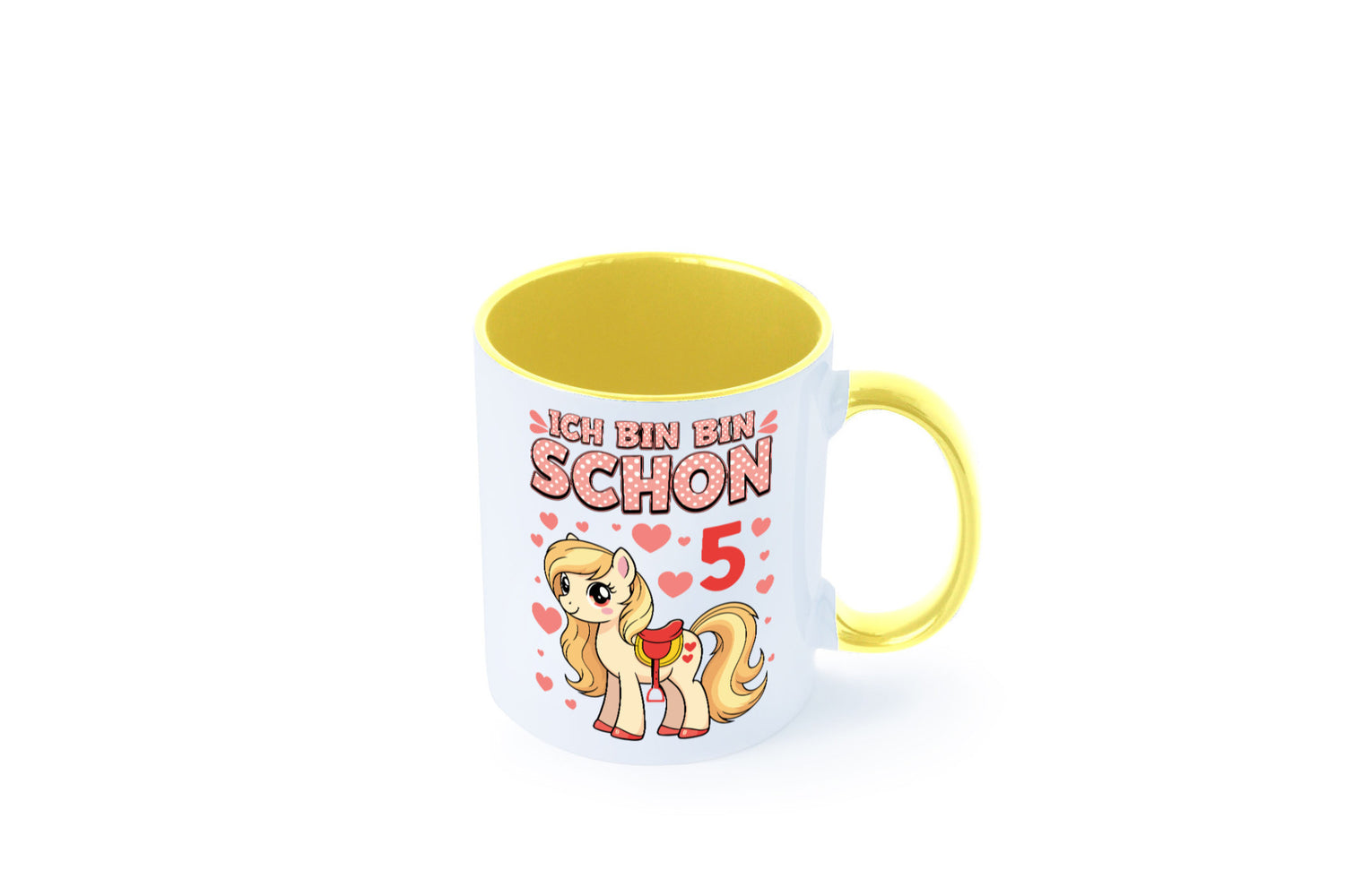 5. Geburtstag | 5 Jahre Mädchen Reiten Pony Humor Geschenkidee Tasse