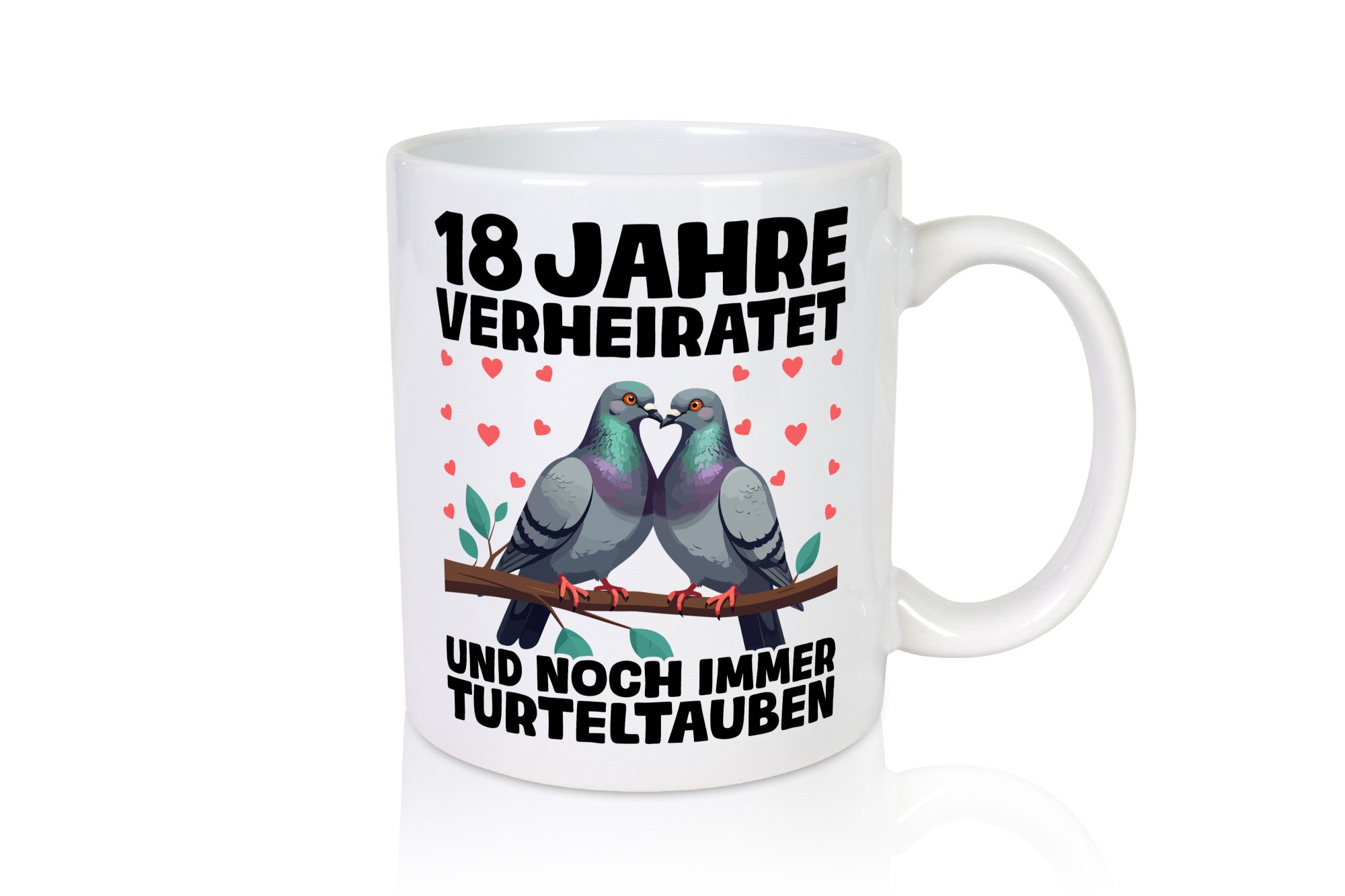 18 Jahre verheiratet | Turteltauben Ehe Ehepaar lustiger Spruch Geschenk Humor