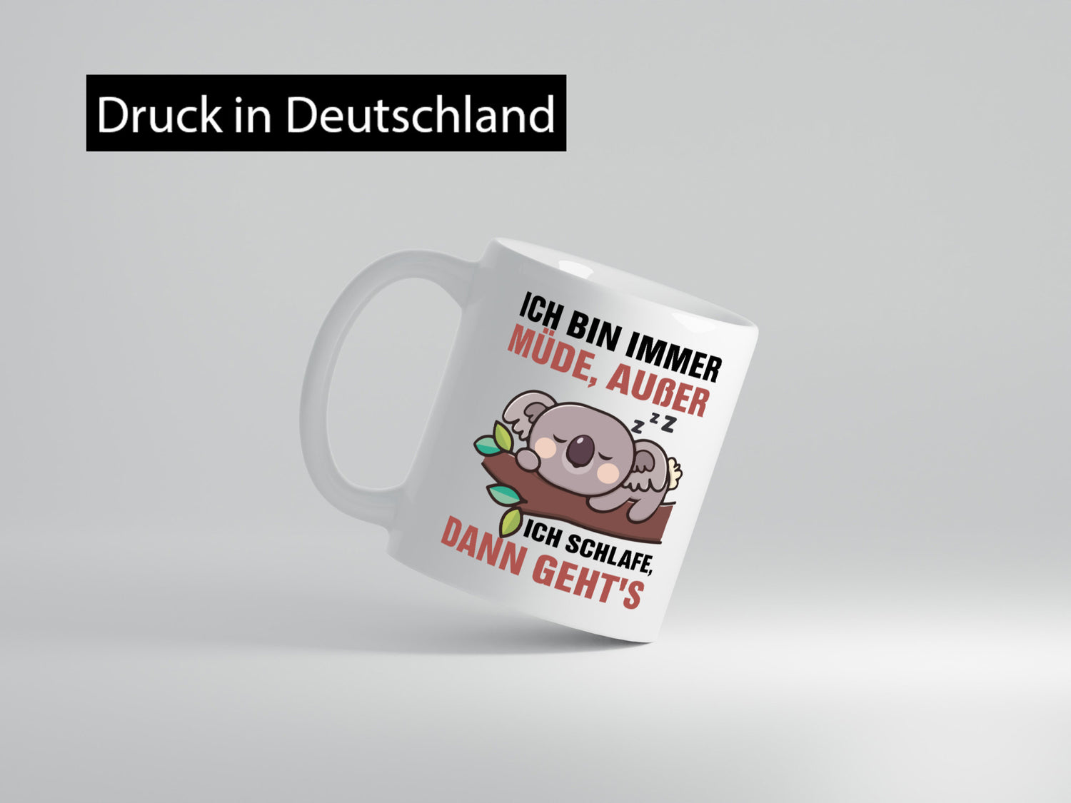 Ich bin immer müde | Schlafmütze Koala Comic Schlafen v2 Geschenk Humor