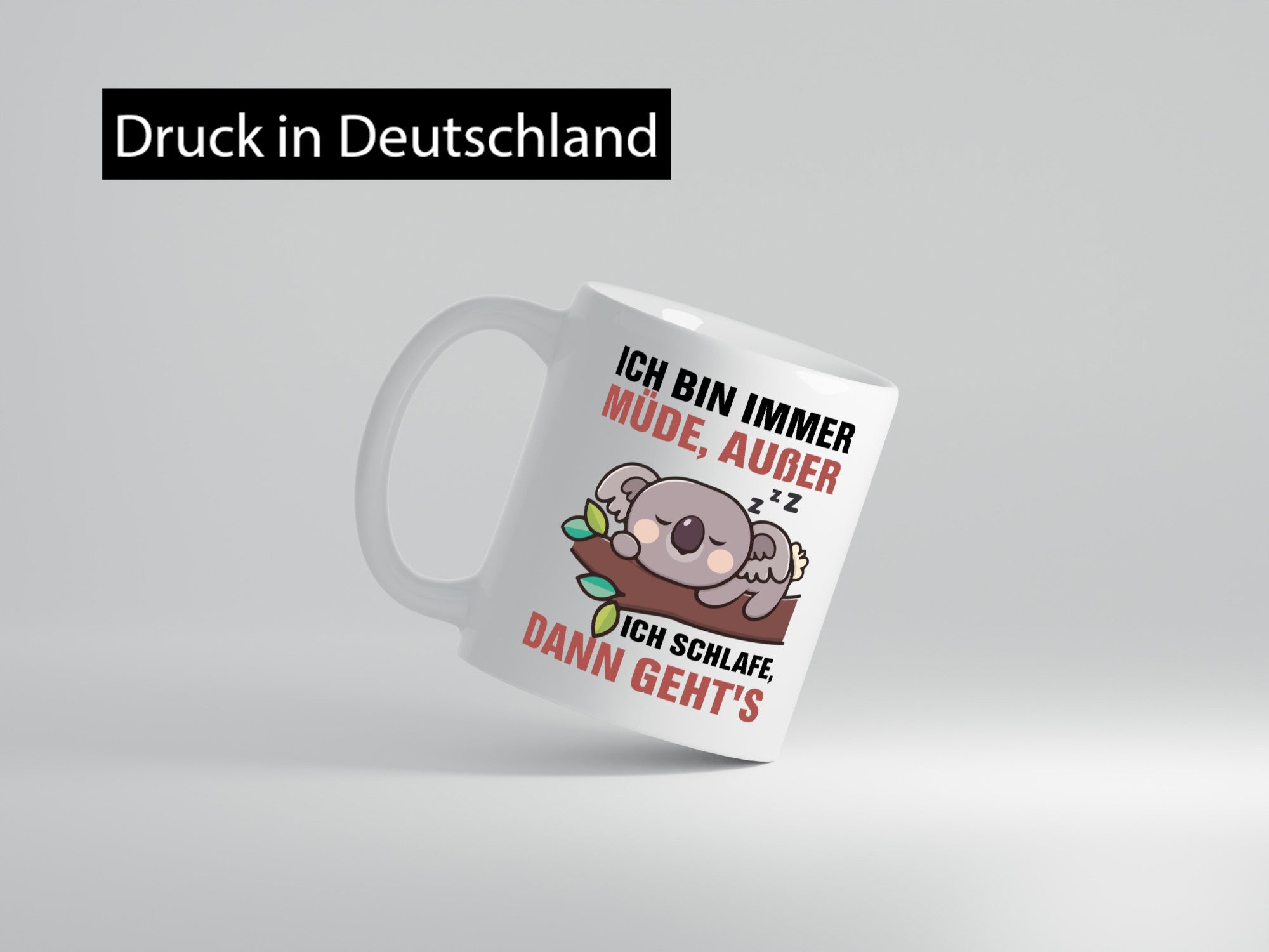 Ich bin immer müde | Schlafmütze Koala Comic Schlafen v2 Geschenk Humor