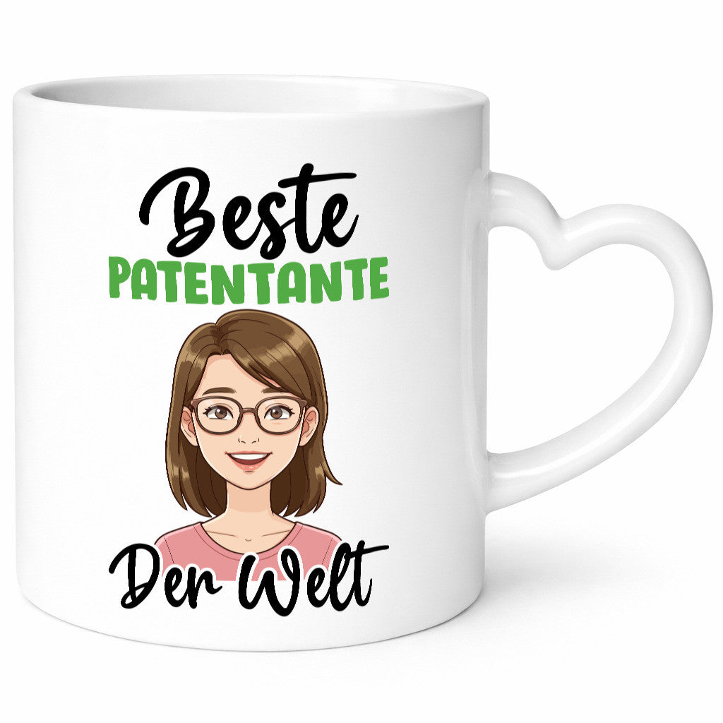 Beste Patentante | Tante lustiger Spruch Geschenk Humor Geschenkidee Tasse