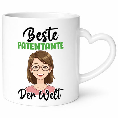 Beste Patentante | Tante lustiger Spruch Geschenk Humor Geschenkidee Tasse