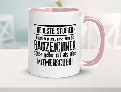 Neuste Studien: Bauzeichner | Zeichner Humor Geschenkidee Tasse