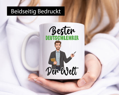 Bester Deutschlehrer | Lehrer Schule v2 lustiger Spruch Geschenk Humor