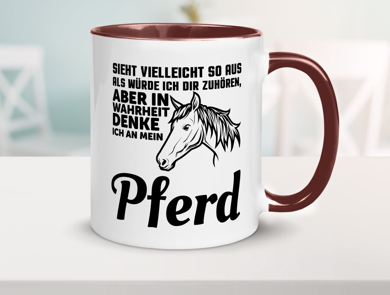 Pferde Spruch | Reiterin Tasse Pferdesport Reiten Humor Geschenkidee