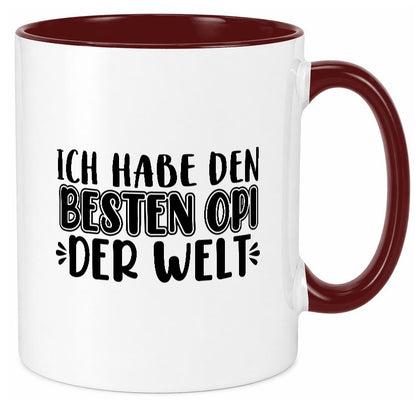 Bester Opi der Welt | Opa Tasse Großvater Statement lustiger Spruch Geschenk