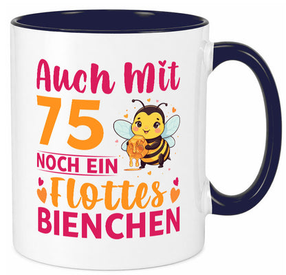 75. Geburtstag | Flottes Bienchen 75 Jahre v2 Geschenk Geschenkidee lustiger