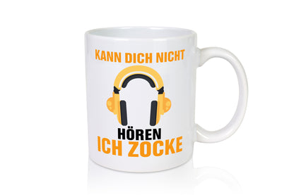 Kann dich nicht hören | Zocker Gamer Kopfhörer Nerd Humor Geschenkidee Tasse