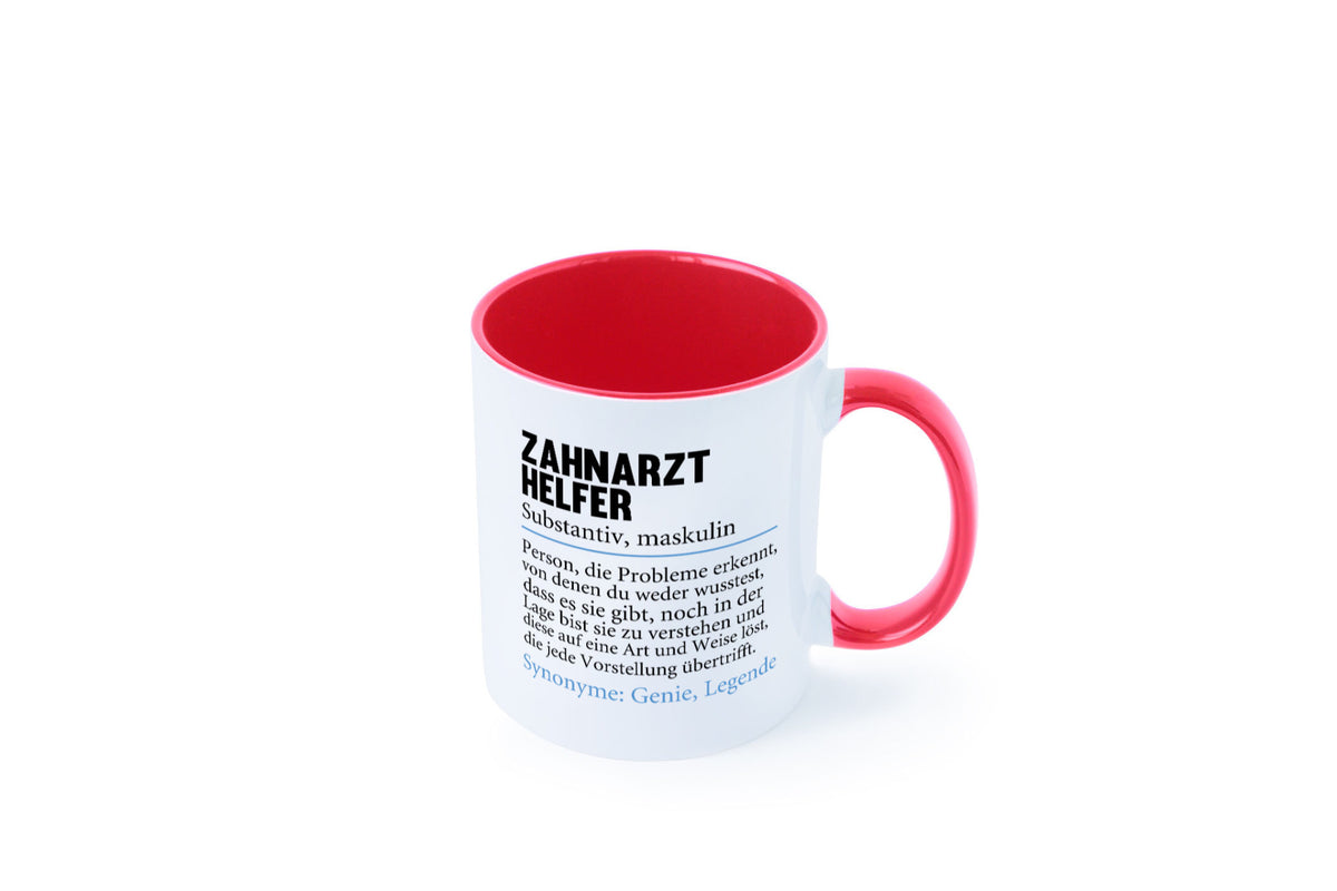Zahnarzthelfer | Spruch Humor Zahnmedizin Geschenkidee Tasse